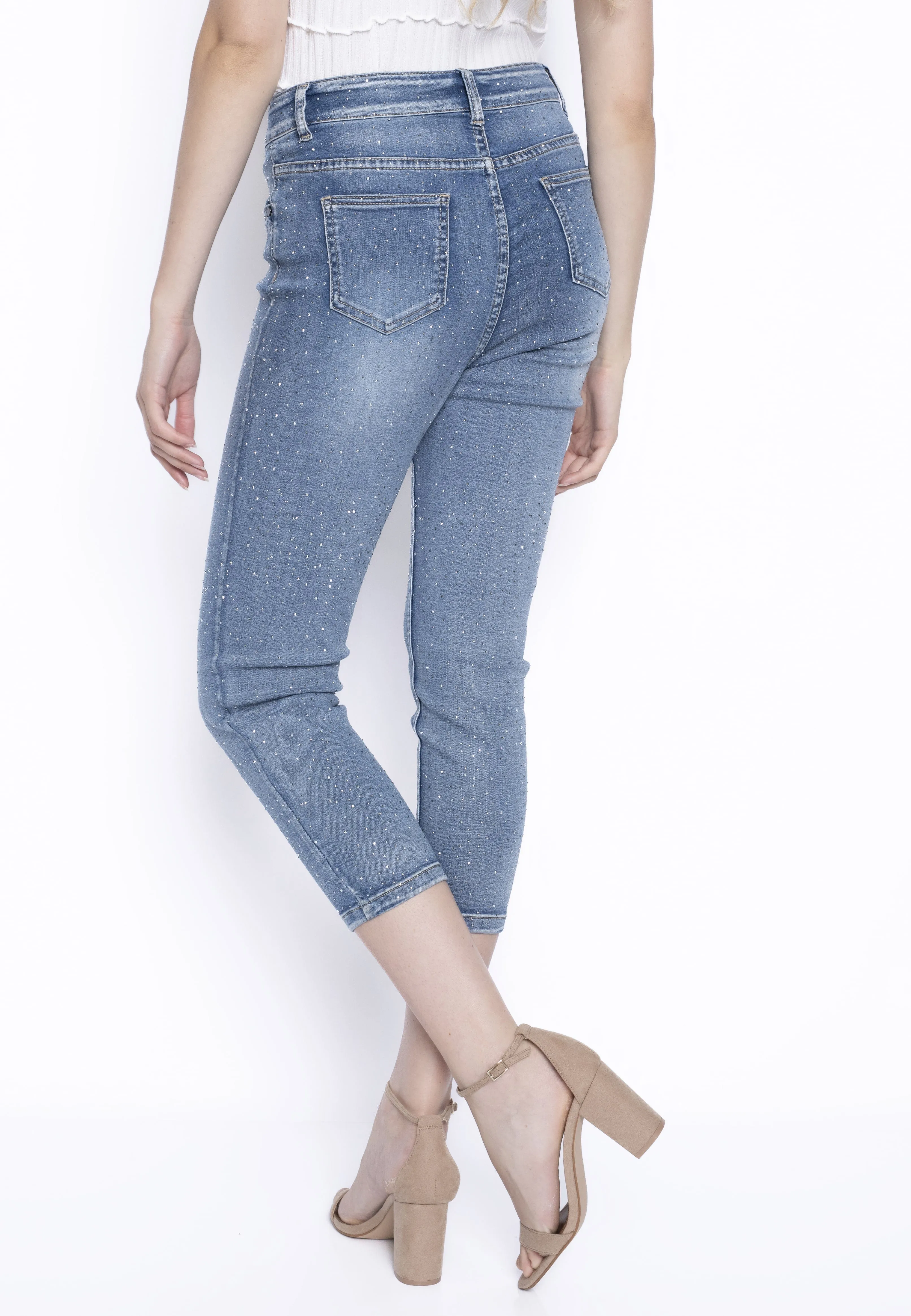Allover Rhinestone Jeans