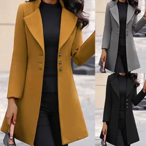 Carla™ - Elegant dress with wool coat
