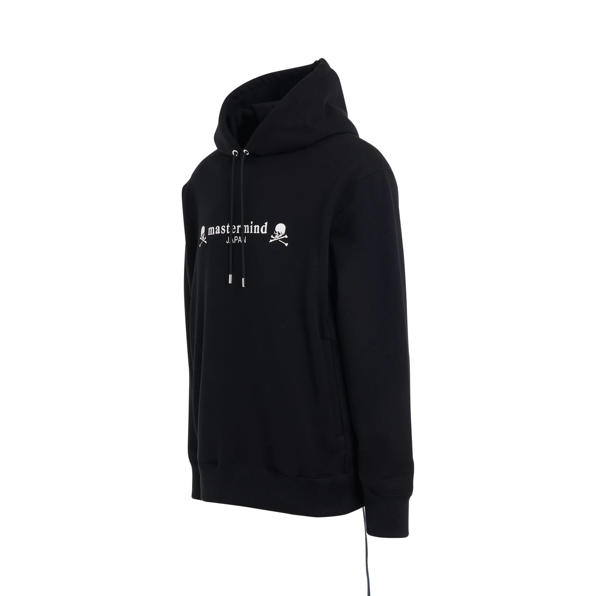 Classic Logo and Skull Hoodie in Black