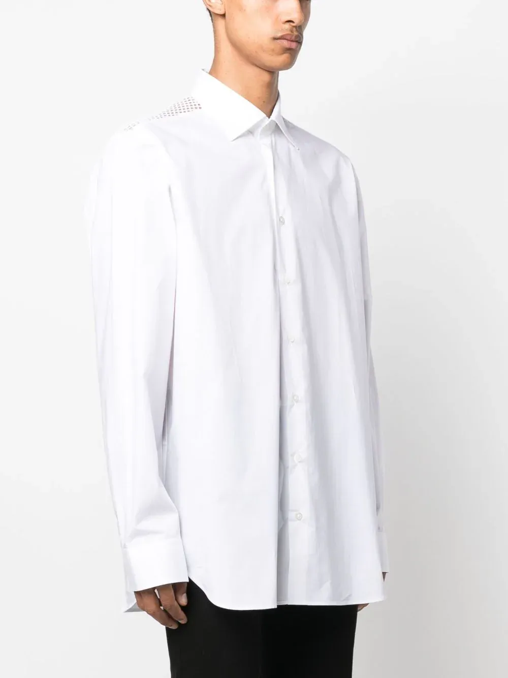 Classic Shirt With Net Insert