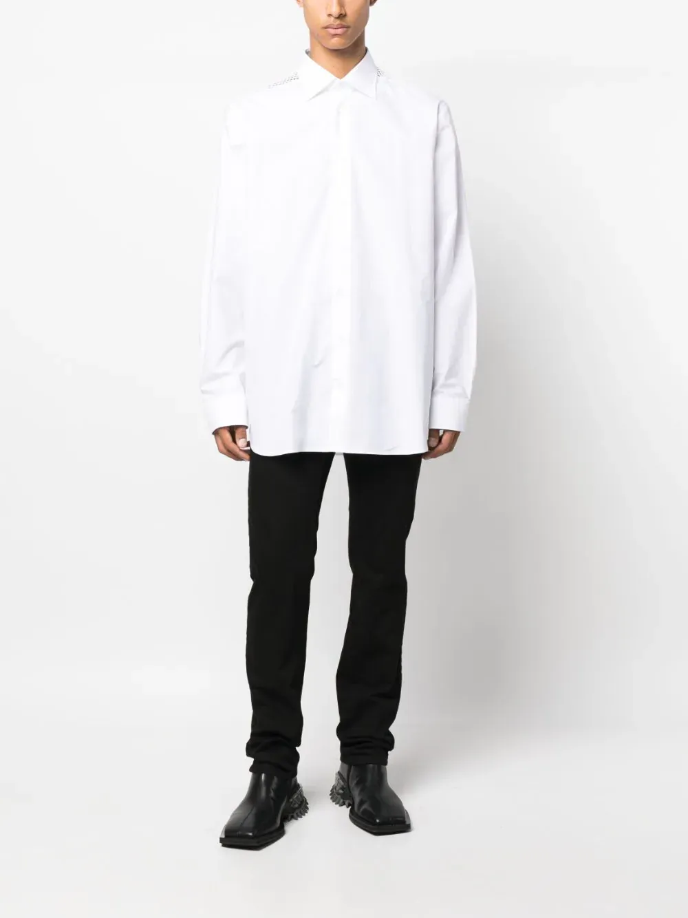 Classic Shirt With Net Insert