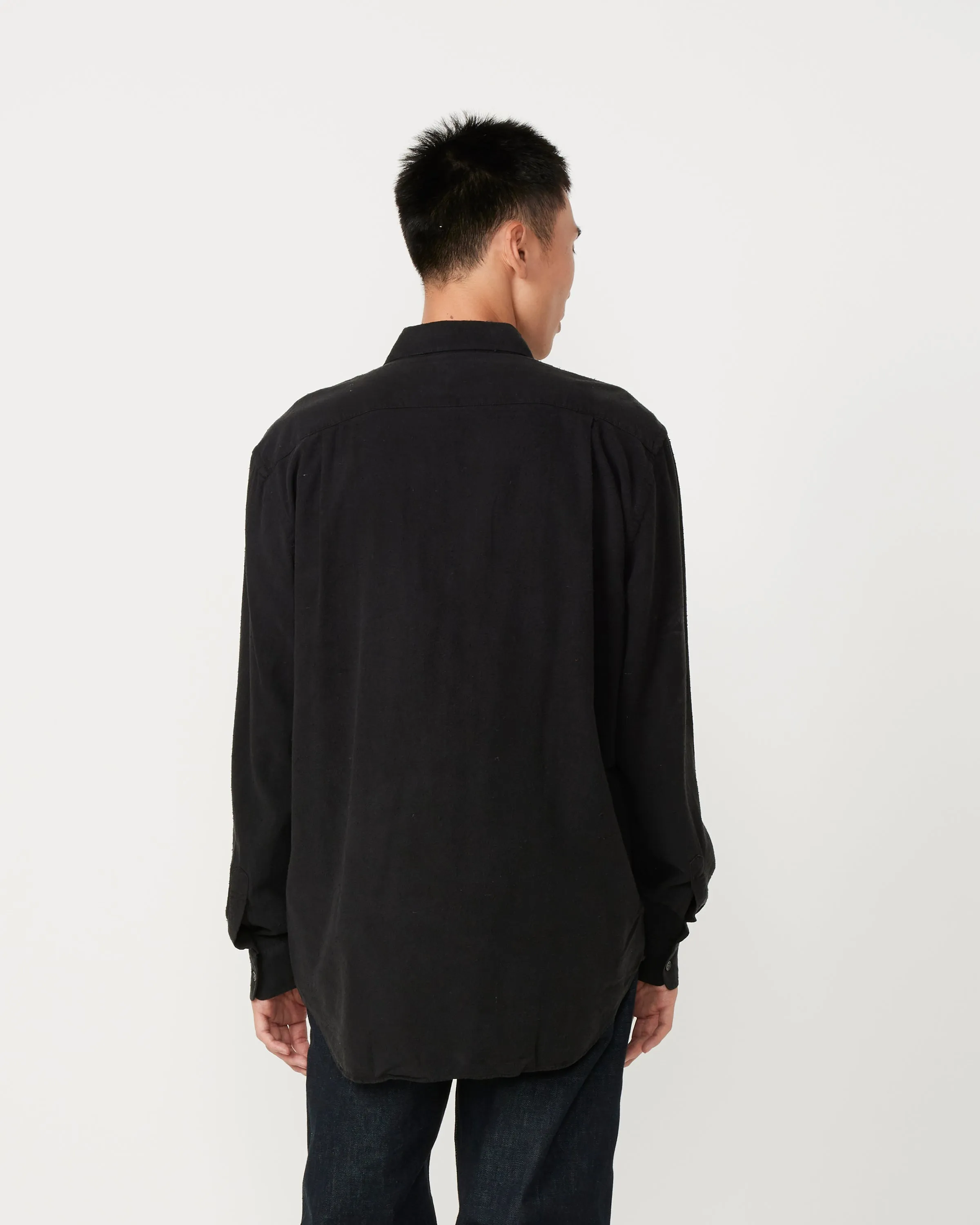 Classic Silk Shirt in Black