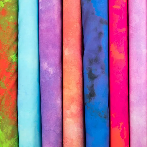 Cloudy Marble Collection #03 Pink Watercolour Shading Cotton Prints