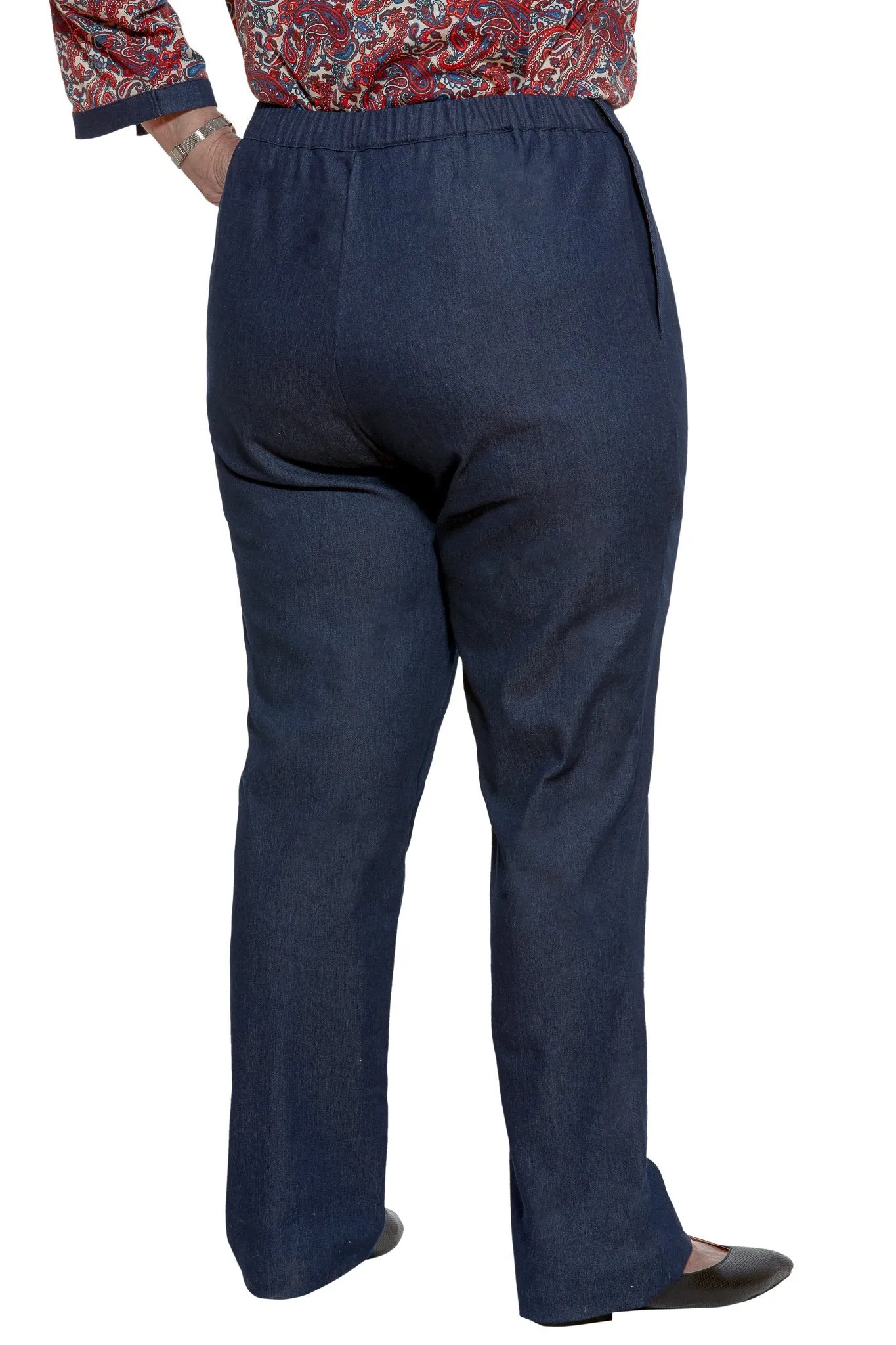Denim Pants for Women - Blue | Arie | Adaptive Clothing by Ovidis