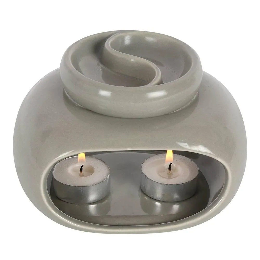 Double Oil Burner and Wax Warmer - Customisable Home Fragrance with Bespoke Scents
