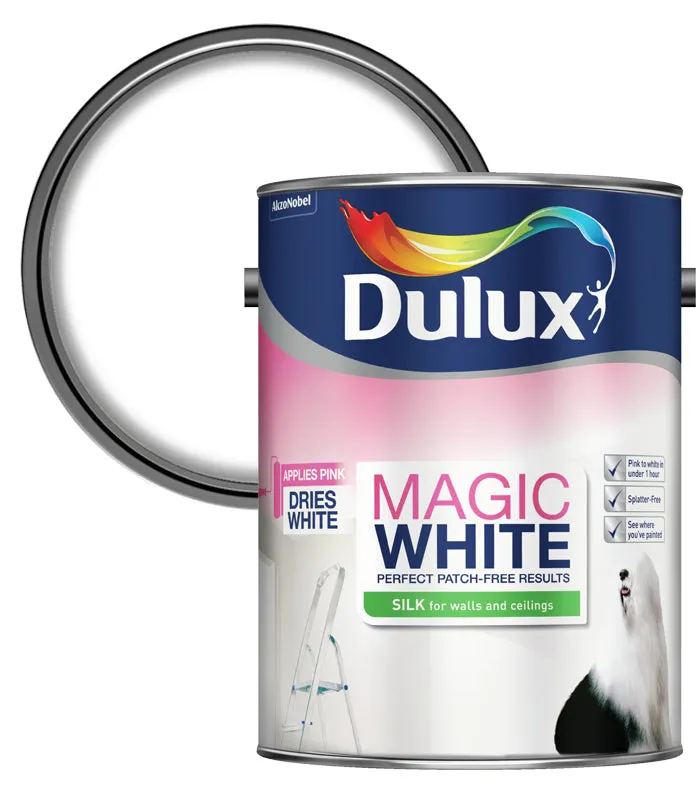 Dulux Magic White Silk Emulsion Paint