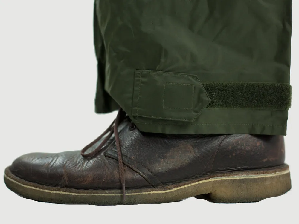 Dutch Army Waterproof Over Trousers - Olive Green - Self Packable - Unissued - Small