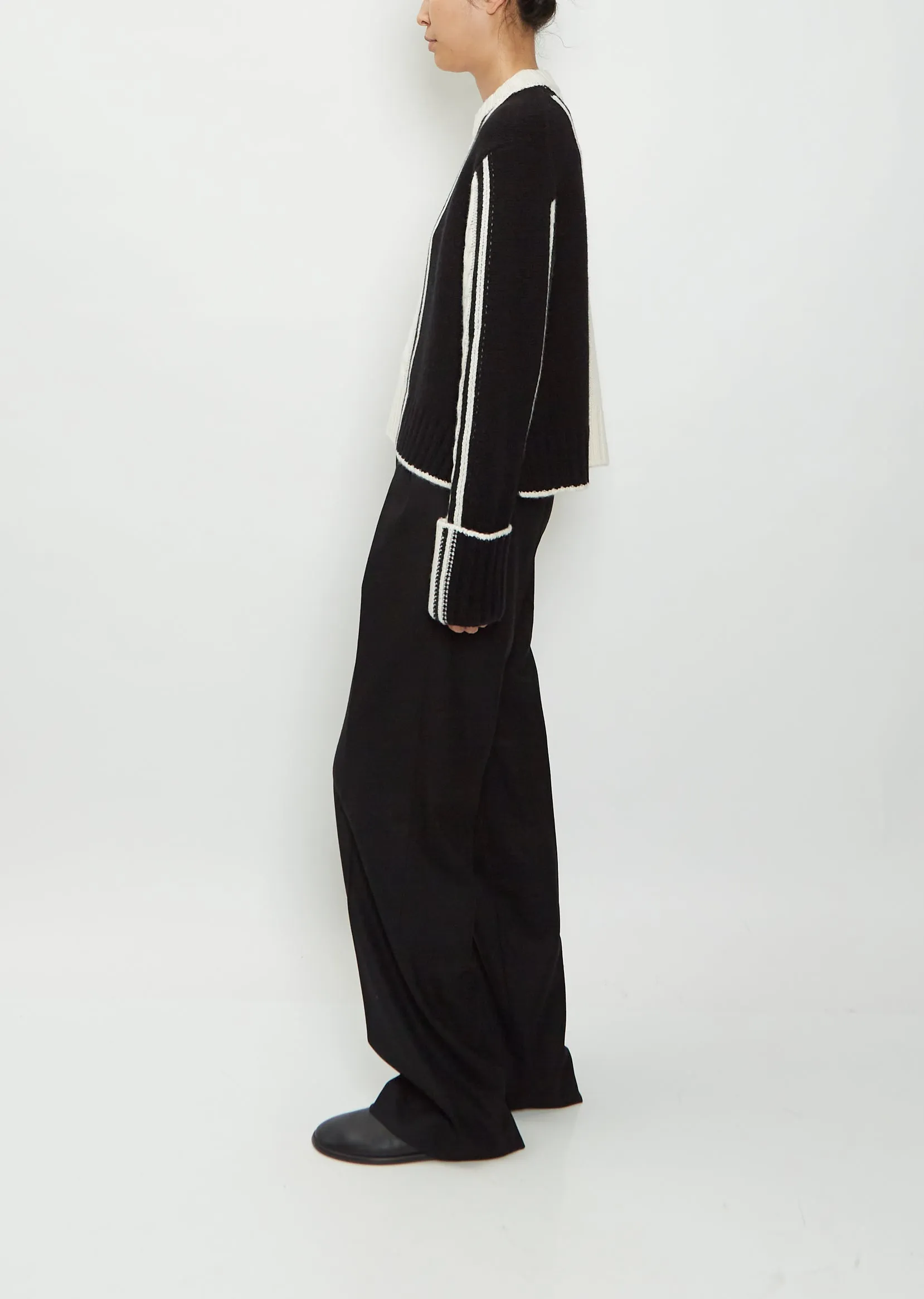 Eike Cable Knit Wool Cashmere Sweater