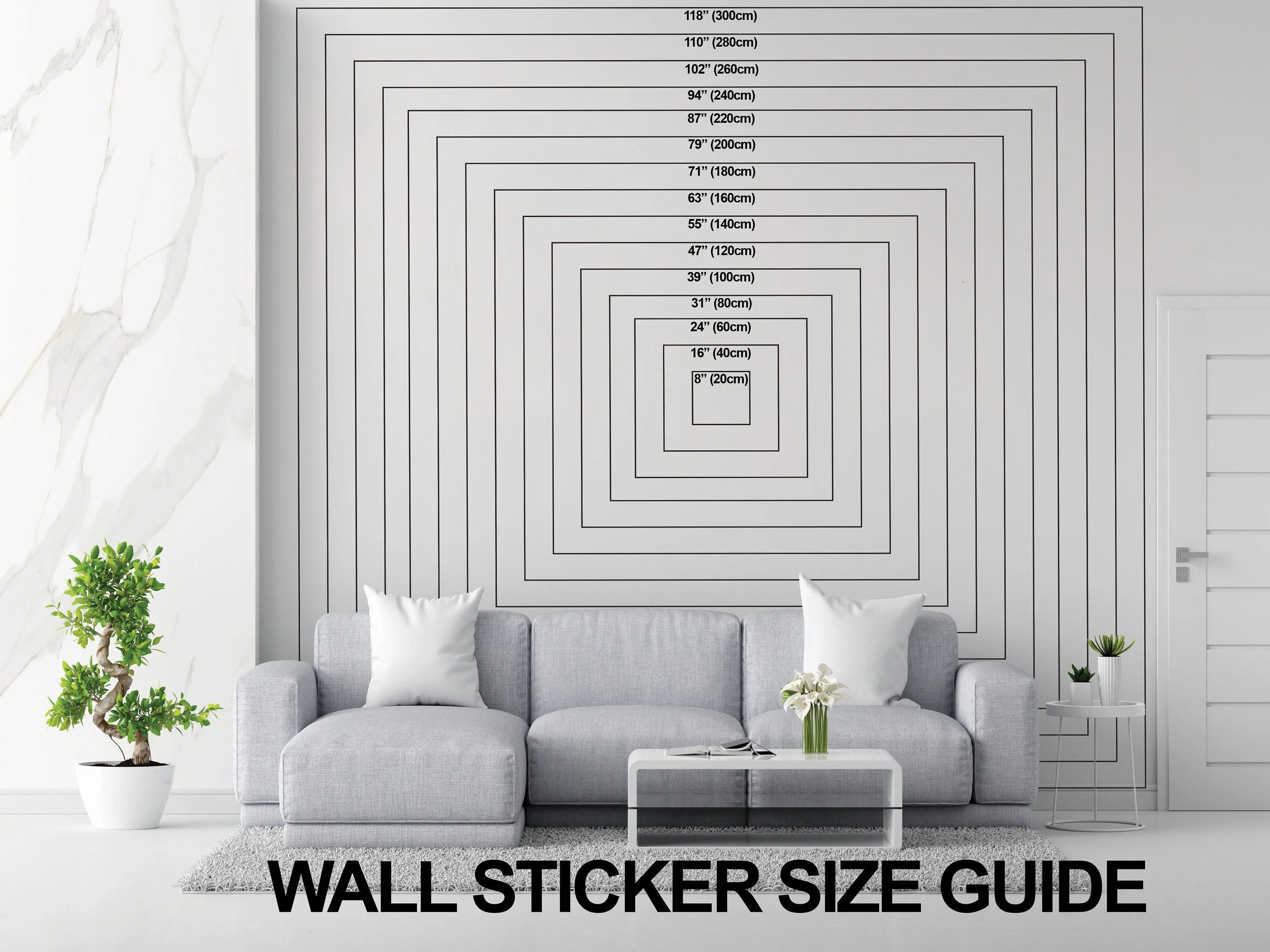 Elegant Monochrome Lily Flower Wall Decal - Stylish Black and White Floral Art Sticker for Bedroom Decor