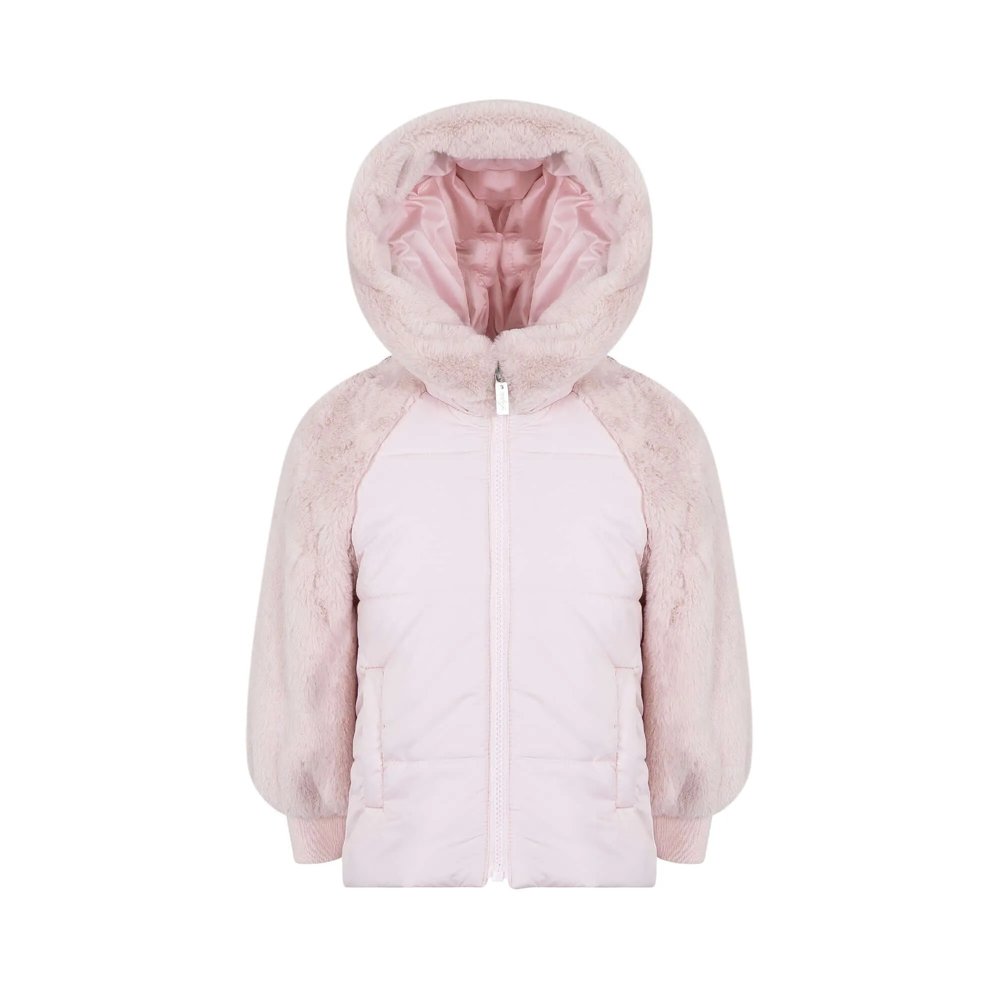 Girls Pink Doll Coat
