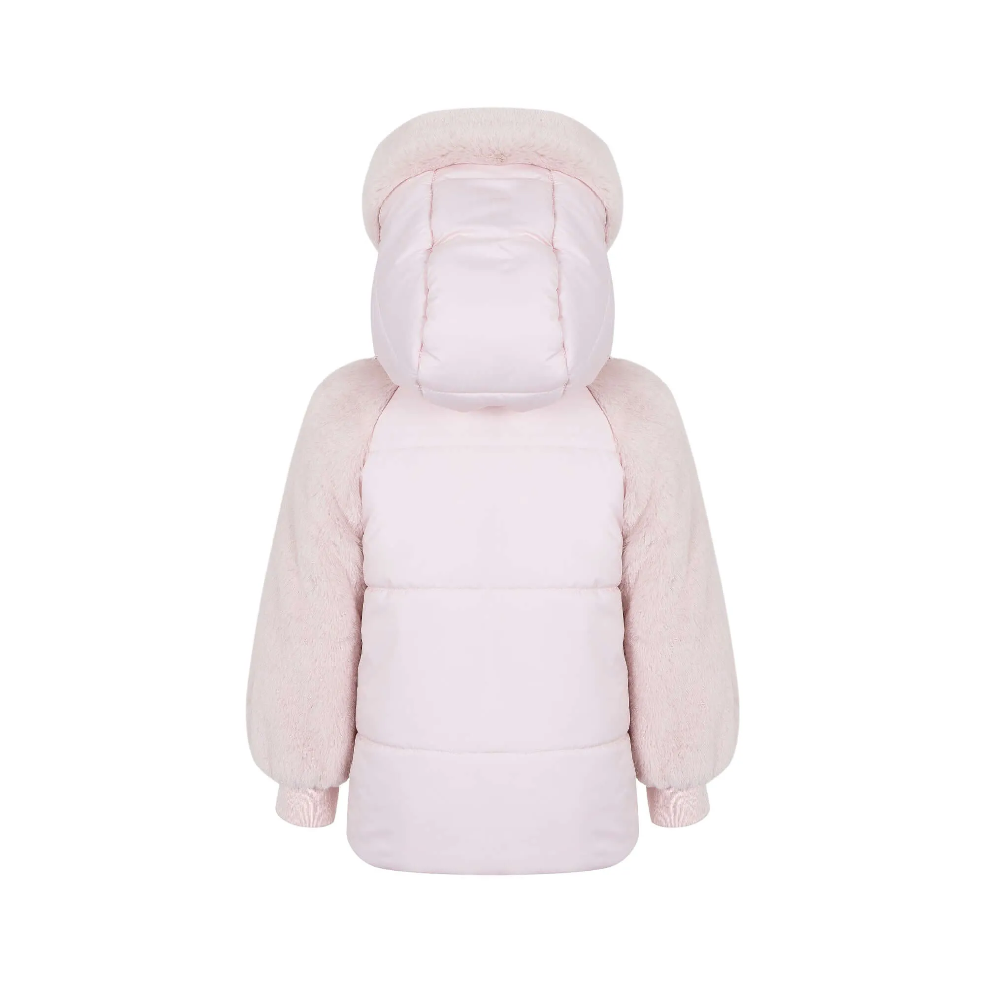Girls Pink Doll Coat