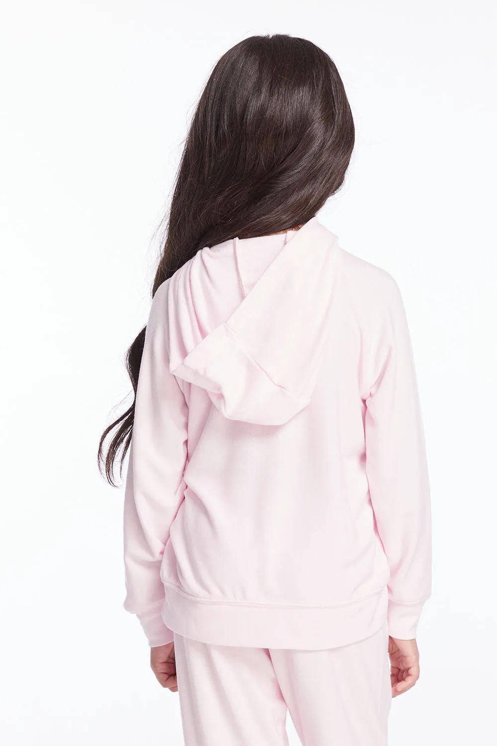 Girls Pinky Rainbow Zip Up Hoodie