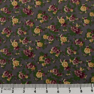 Grey Mini Posy Cotton Print