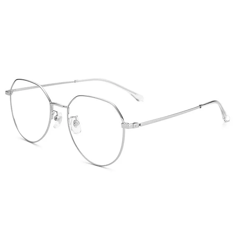 Handoer Unisex Full Rim Oval Round Titanium Eyeglasses 89180