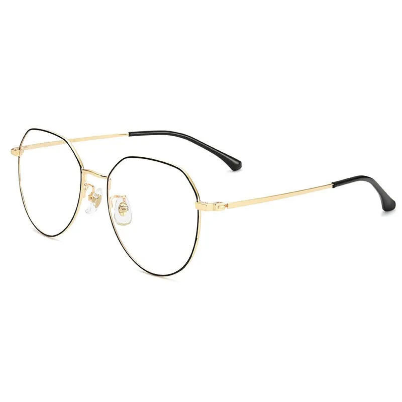 Handoer Unisex Full Rim Oval Round Titanium Eyeglasses 89180