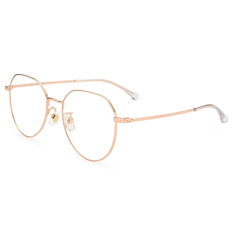 Handoer Unisex Full Rim Oval Round Titanium Eyeglasses 89180