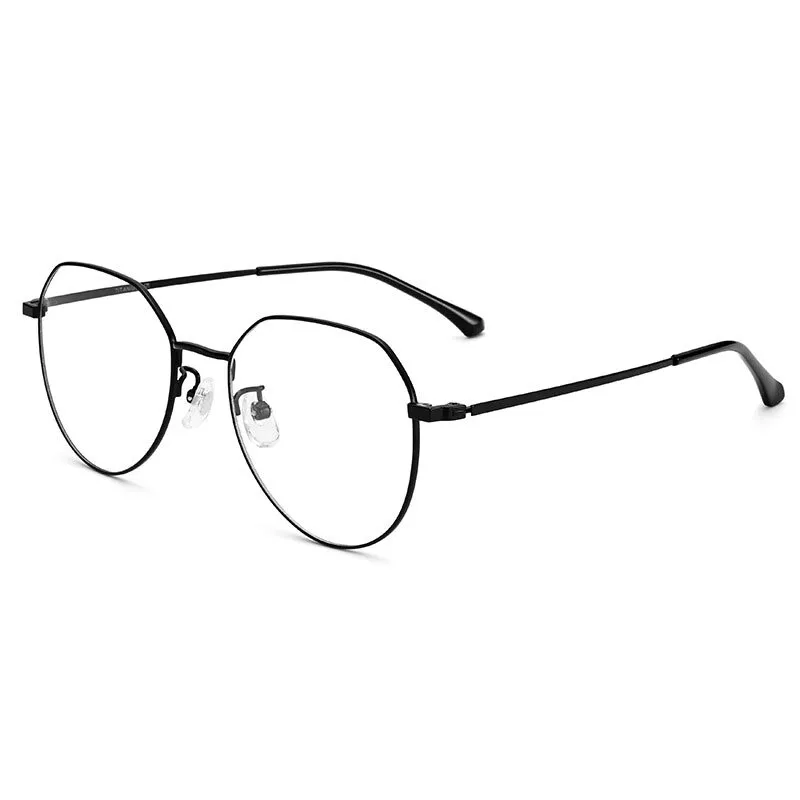 Handoer Unisex Full Rim Oval Round Titanium Eyeglasses 89180
