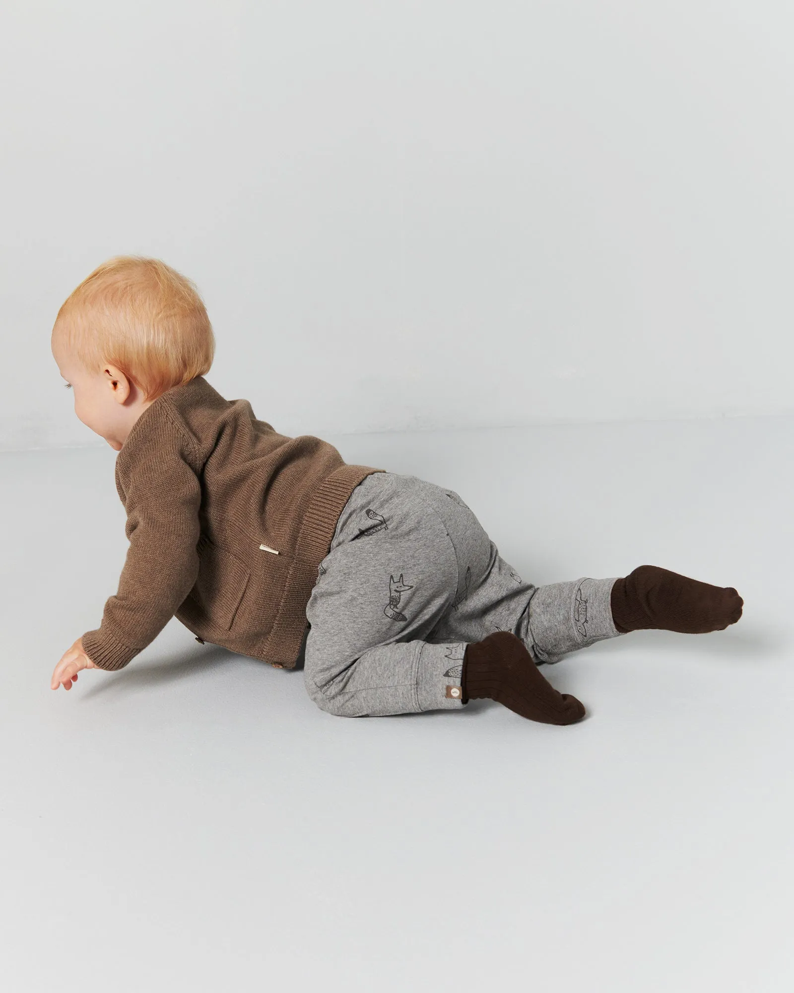 Jersey Trousers - Little - Grey Melange Fox