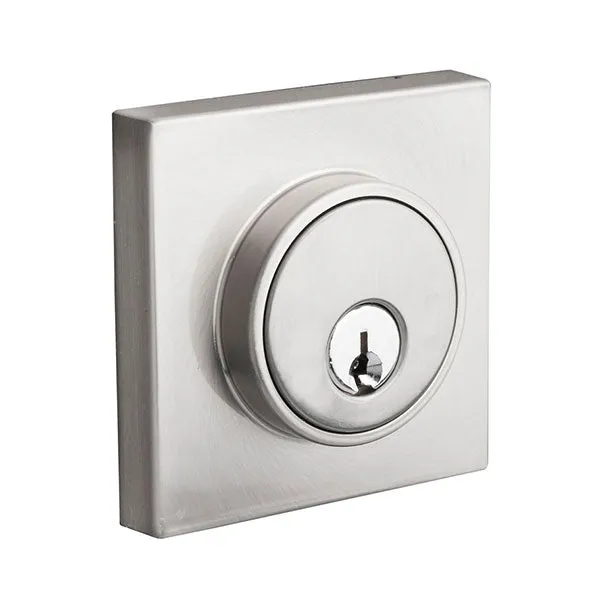 Lane Slimline Single Cylinder Deadbolt Square Brushed Satin Chrome