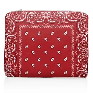 Medium Zipper Pouch - Red Bandana