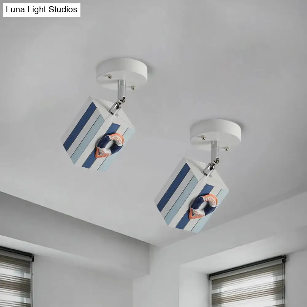 Modern 1-Light Resin Starfish Ceiling Light Decoration