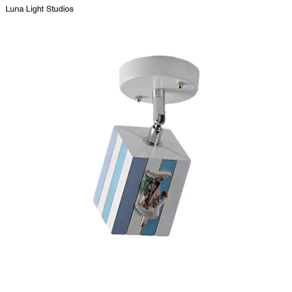 Modern 1-Light Resin Starfish Ceiling Light Decoration