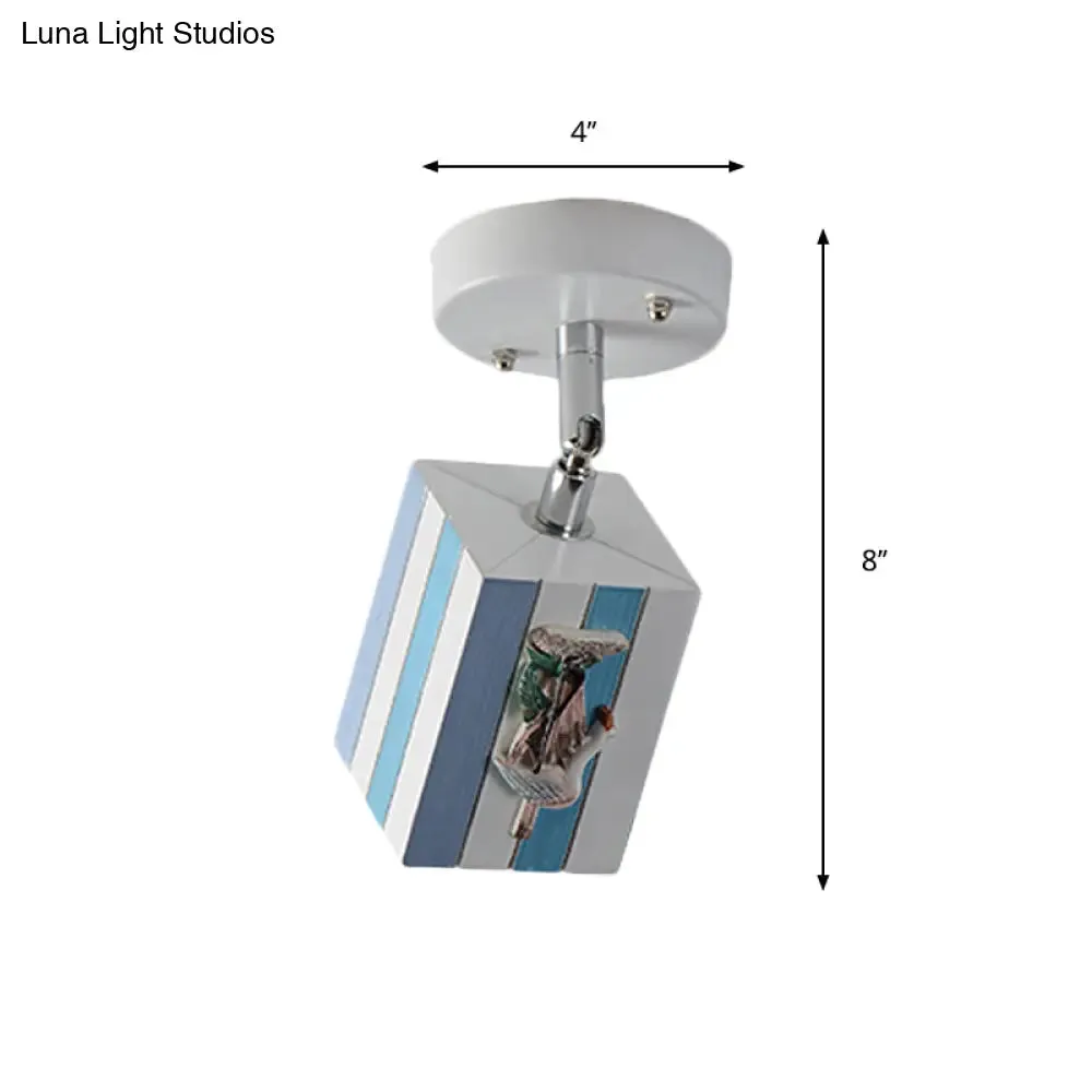 Modern 1-Light Resin Starfish Ceiling Light Decoration