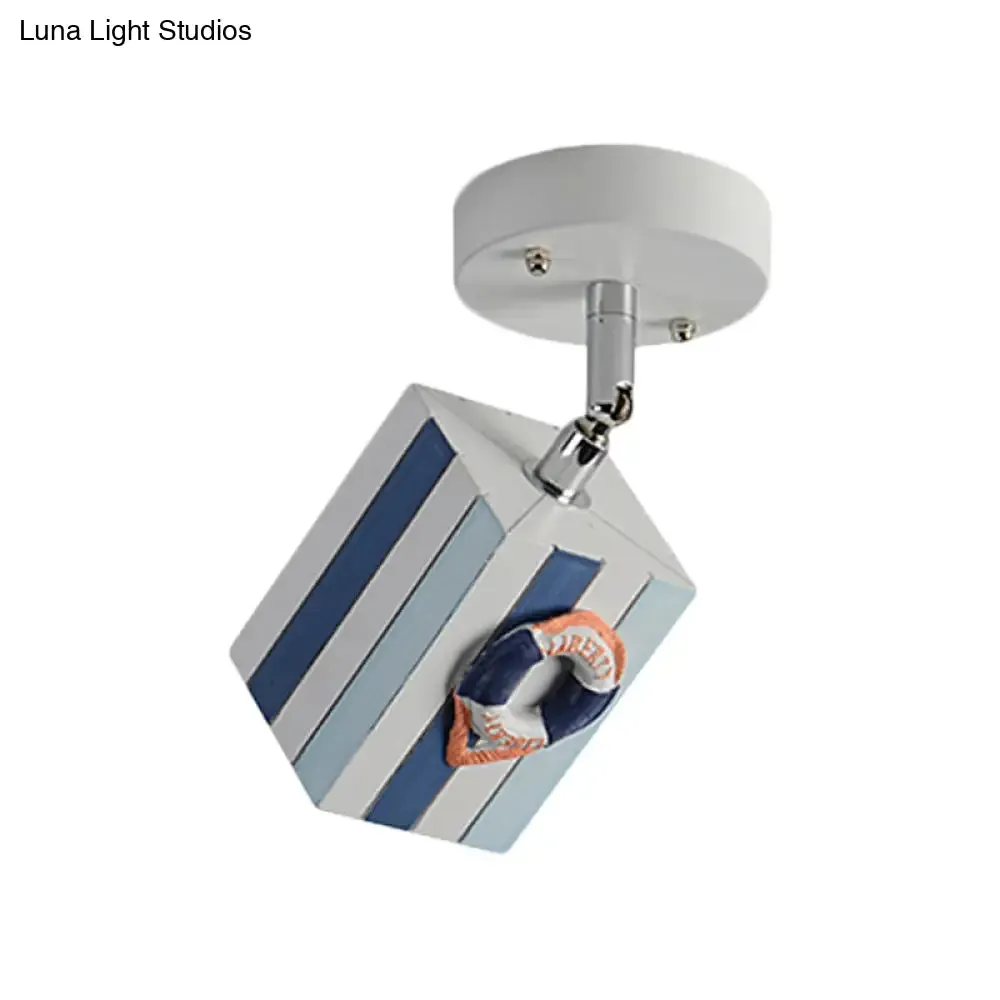 Modern 1-Light Resin Starfish Ceiling Light Decoration