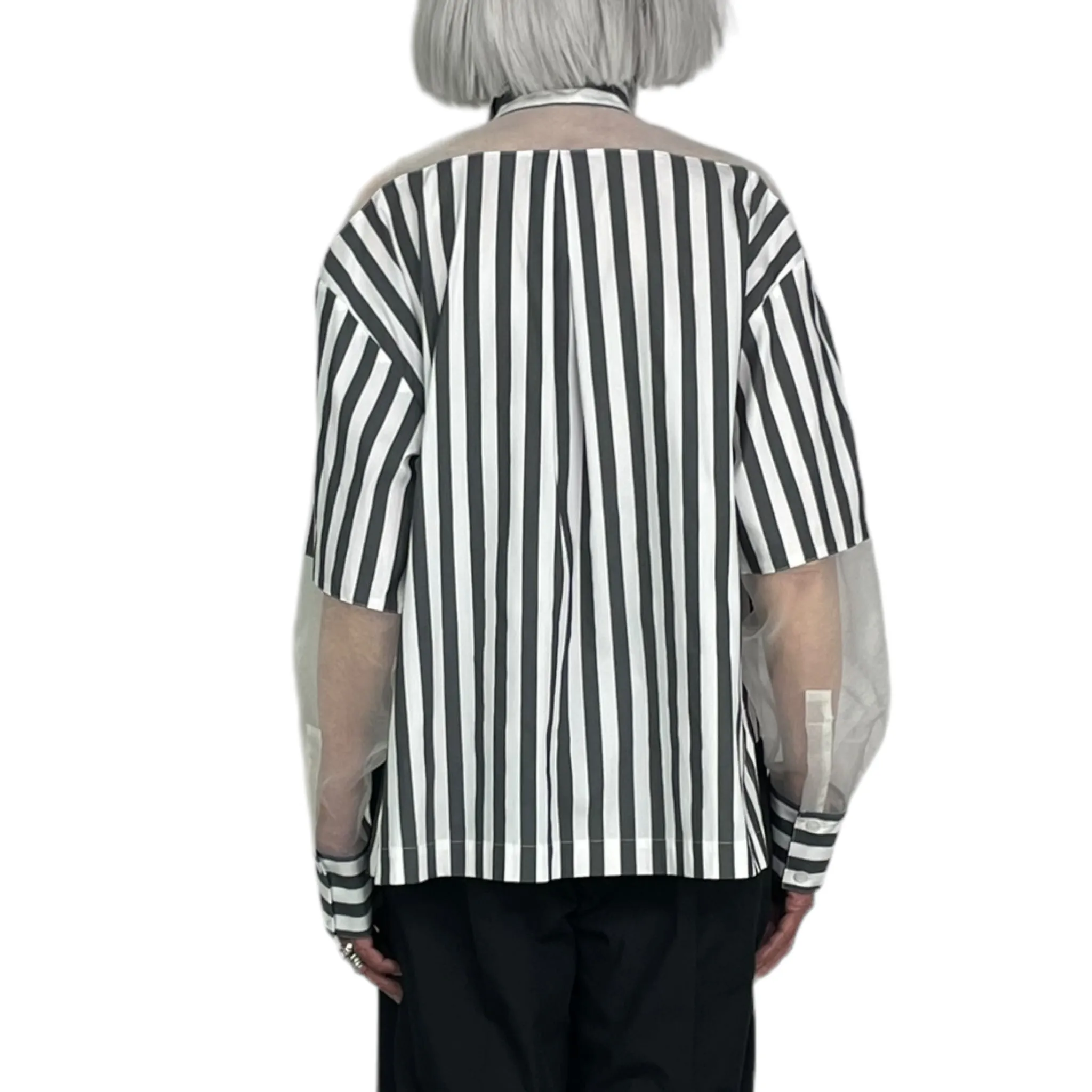 PATCH STRIPED SHIRT
