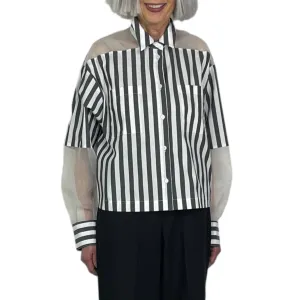 PATCH STRIPED SHIRT