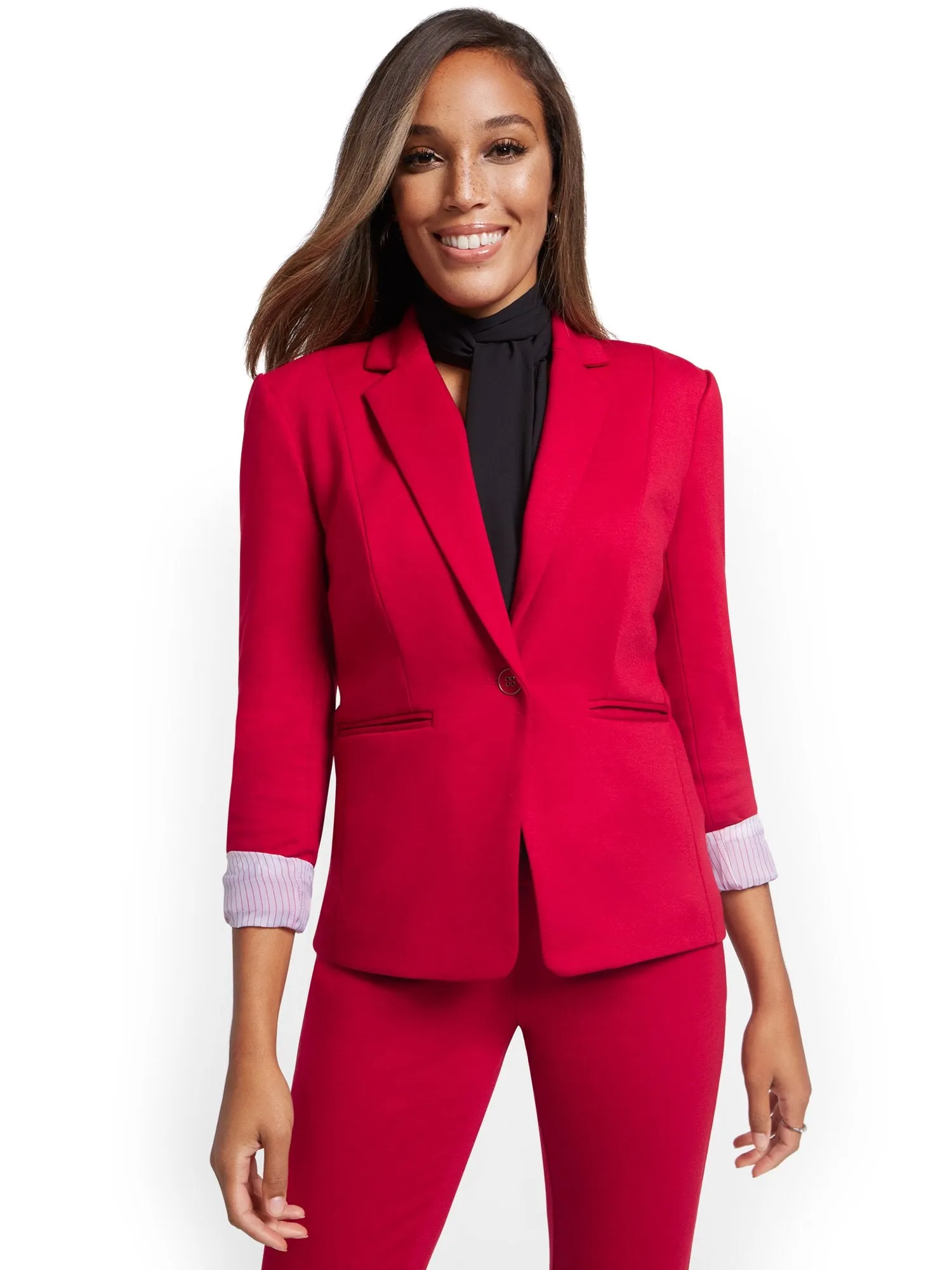 Petite One-Button Jacket - Superflex