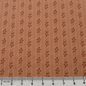 Pink Posy Stripe Cotton Print