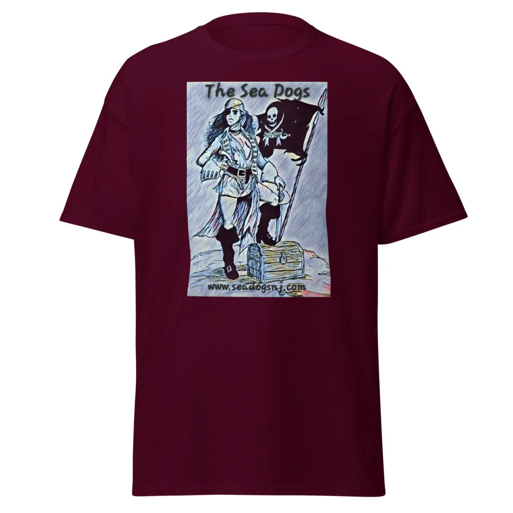 Pirate Girl - Blue - Classic T-Shirt