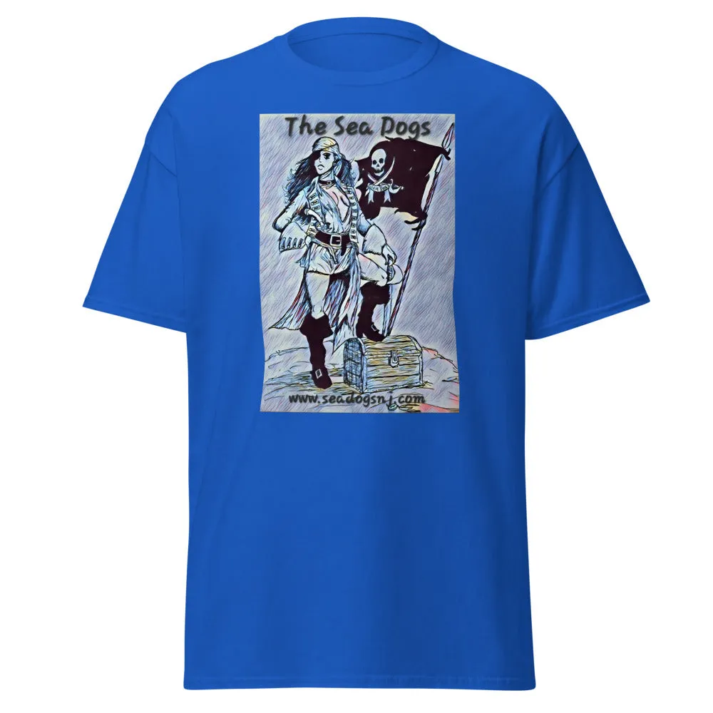 Pirate Girl - Blue - Classic T-Shirt