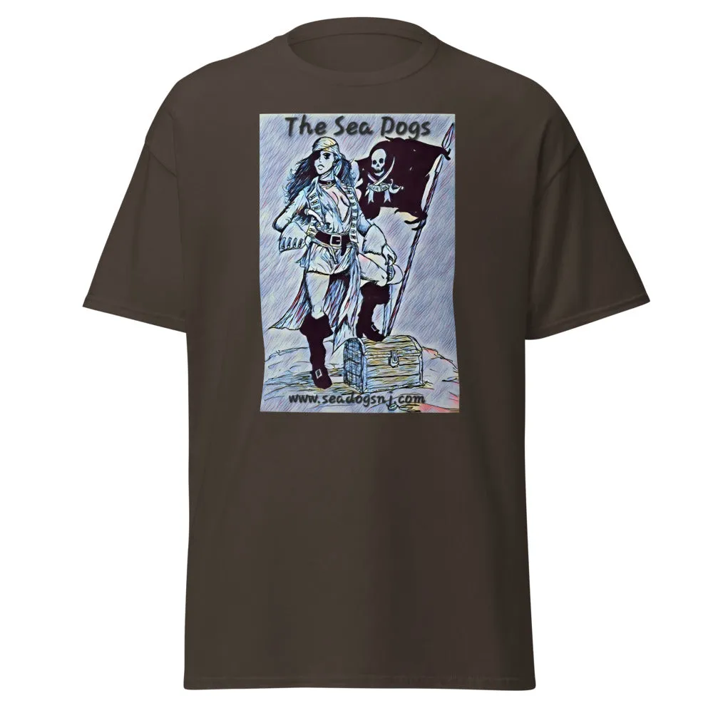 Pirate Girl - Blue - Classic T-Shirt