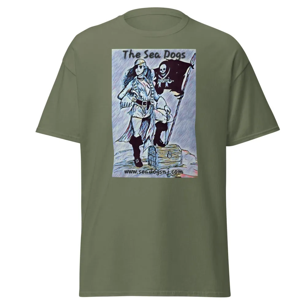 Pirate Girl - Blue - Classic T-Shirt