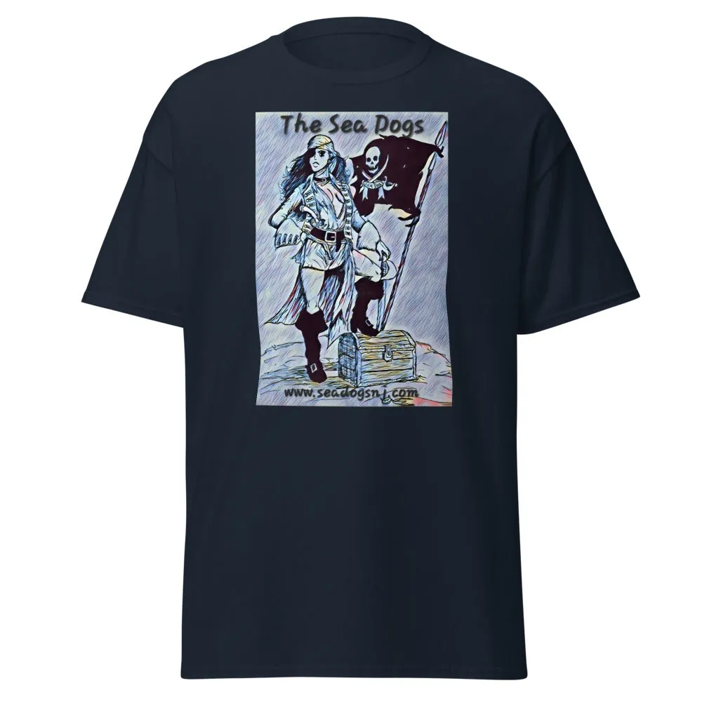 Pirate Girl - Blue - Classic T-Shirt