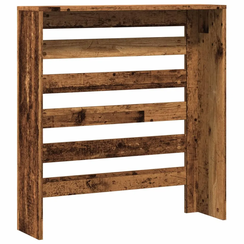 Radiator Cover Old Wood 78x20x82 cm Engineered Wood