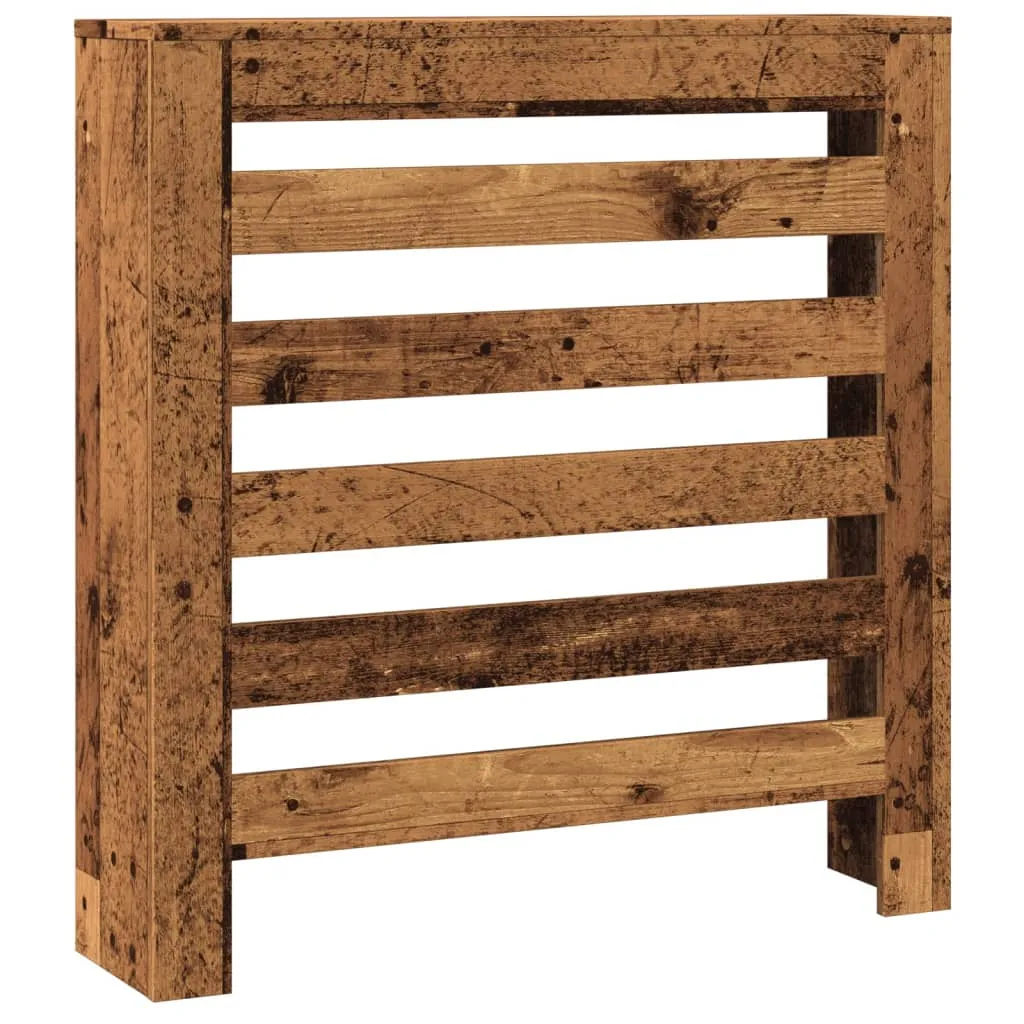 Radiator Cover Old Wood 78x20x82 cm Engineered Wood