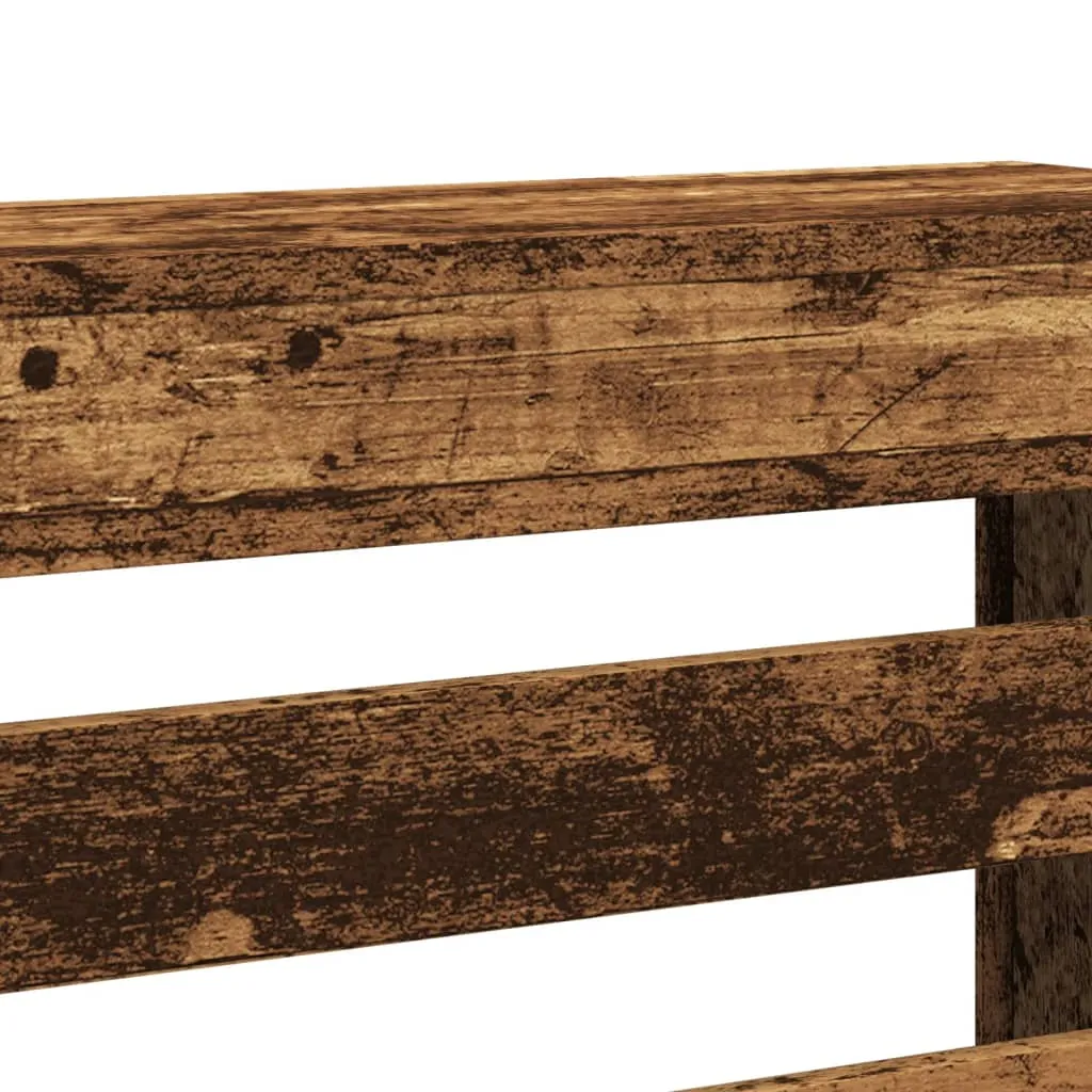 Radiator Cover Old Wood 78x20x82 cm Engineered Wood