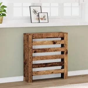 Radiator Cover Old Wood 78x20x82 cm Engineered Wood