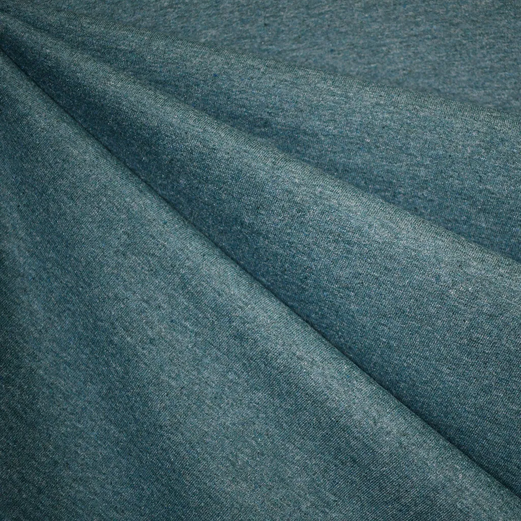 Recycled Cotton Blend Sweatshirt Fleece Ocean