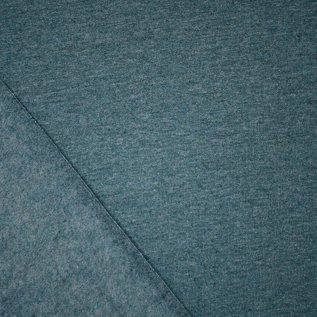 Recycled Cotton Blend Sweatshirt Fleece Ocean