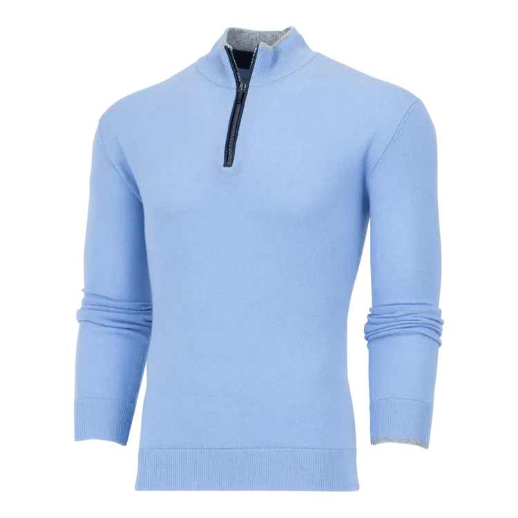 Sebonack Quarter-Zip in Delphinium by Greyson