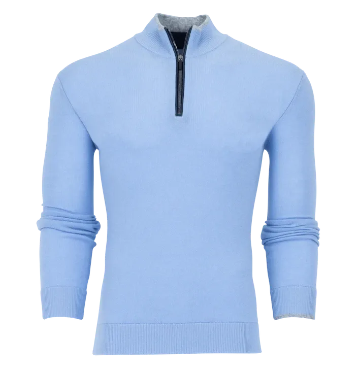 Sebonack Quarter-Zip in Delphinium by Greyson
