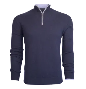 Sebonack Quarter-Zip in Maltese Blue by Greyson