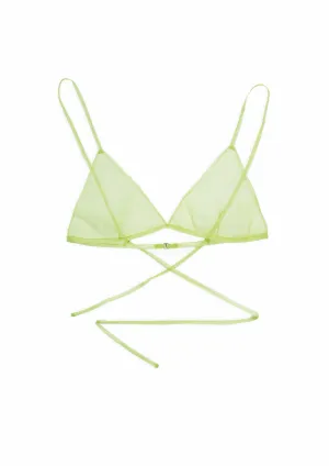 Sheer Tulle Triangle Bra