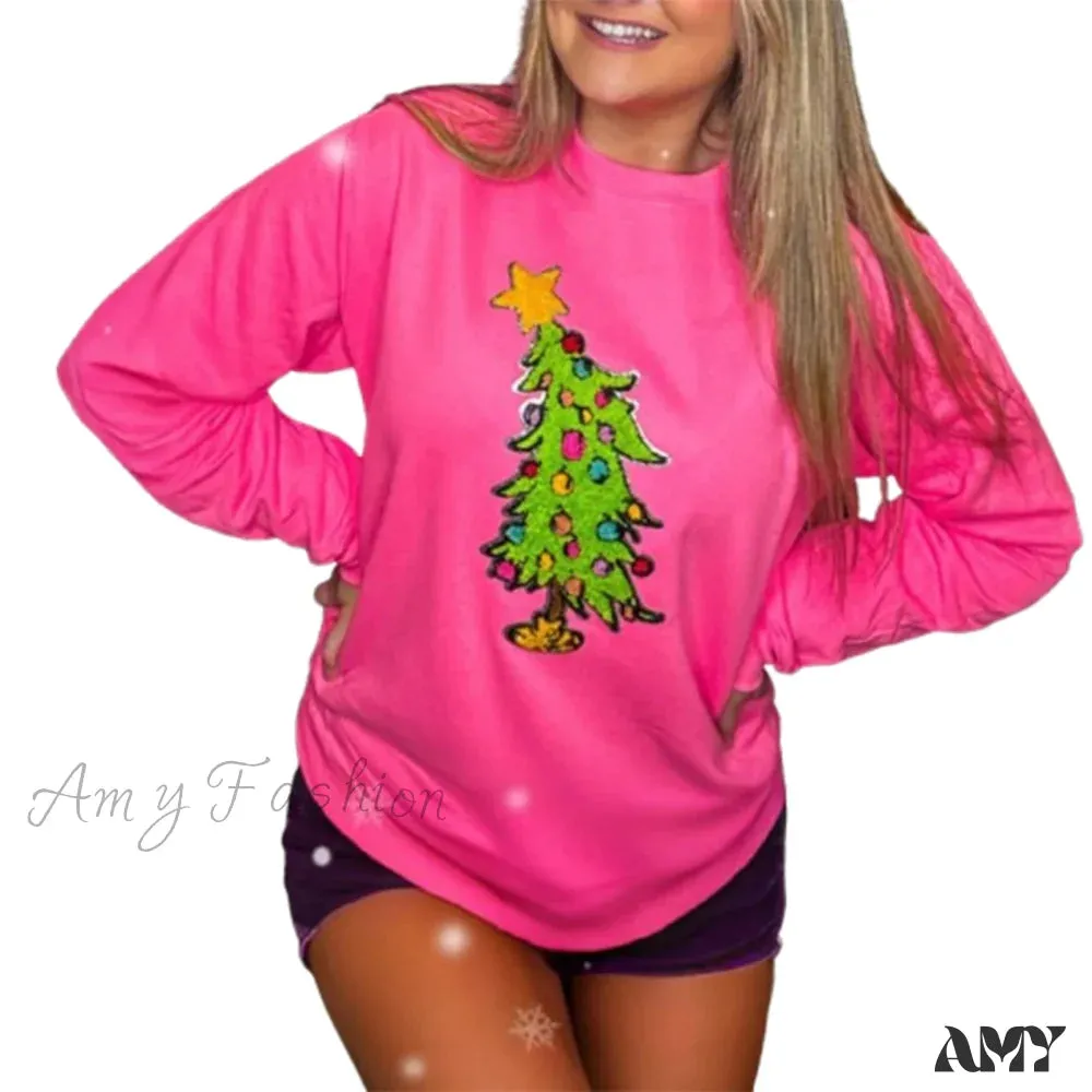 Snowflake Embroidered Christmas Hoodie