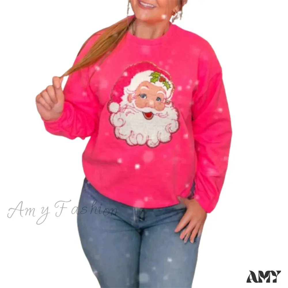 Snowflake Embroidered Christmas Hoodie