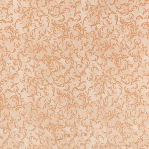 South Sea Imports Sea of Tranquility Dusty Orange Floral Cotton Prints